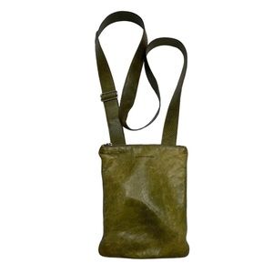RUDSAK Olive Green Leather Crossbody Bag Daypack Travel (Size OS)